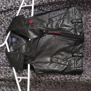 Rockawear classic baby faux leather vest 18M